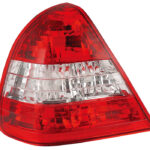 Heckleuchten für MB W202 (6/93-6/00), rot/klar/rot