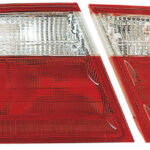 Heckleuchten für MB W210 (95-02), rot/weiss