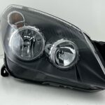 H1/H7 Scheinwerfer Opel Astra H, schwarz, rechts