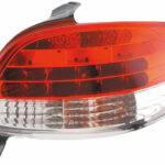 LED Heckleuchten für Peugeot 206 in rot/klar