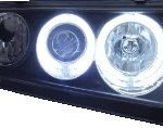 Scheinw. mit CCFL-Ringen f. Skoda Fabia I, schwarz