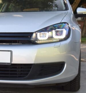 Scheinwerfer für VW Golf 6 , U-DRL+LLB in schwarz, LHD – Bild 6