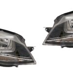 Scheinwerfer für VW Golf VII (11/12-03/17)), schwarz