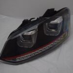Scheinwerfer für VW Polo 6R/6C, schwarz m. Lauflicht-Blinker (redline)