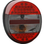 LED-Heckleuchte für VW Käfer, rot/smoke, 1 Stück