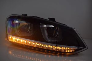 Scheinwerfer für VW Polo 6R/6C schwarz m. Lauflicht-Blinker (nicht HID) – Bild 6