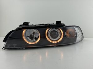 Scheinwerfer mit Lichtringen BMW E39 95-00 schwarz – Bild 2