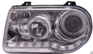 headlamp Chrysler 300 (05-10), CCFL-rings, chrome
